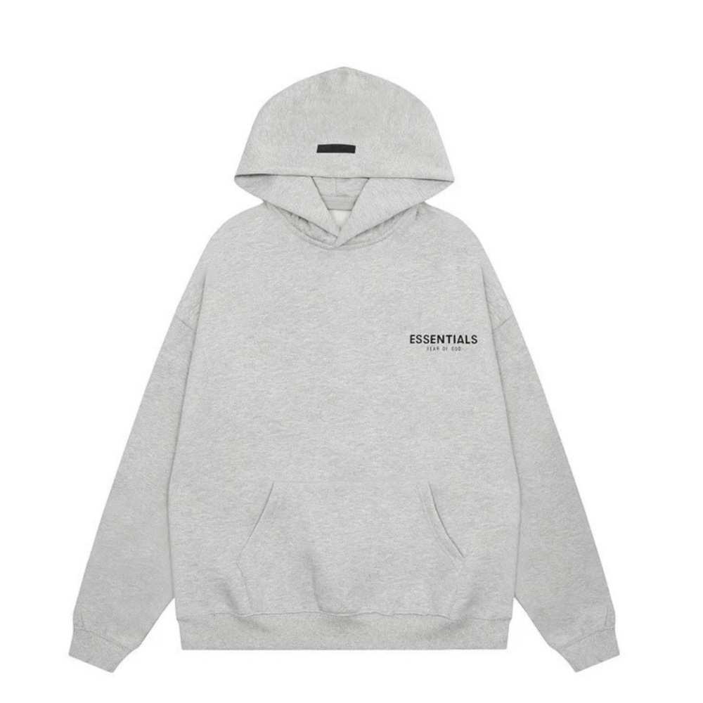 Essentials Light Gray Men's Hoodie